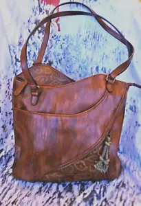 Ladies Rieker Leather Brown Handbag - Picture 1 of 8