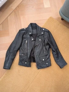 Bershka Black Leather Jacket, Size S - Picture 1 of 5