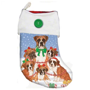 Boxer Christmas Stocking - Picture 1 of 1