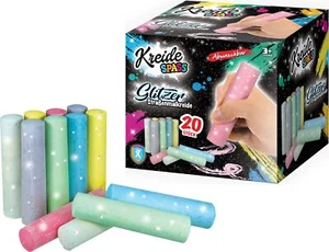 Straßenmalkreide 20 Stück mit Glitzer 6 verschiedene Farben KREIDESPASS - Bild 1 von 3
