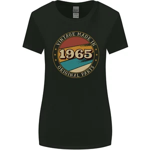 60th Birthday Vintage Made In 1965 Womens Wider Cut T-Shirt - Picture 1 of 3