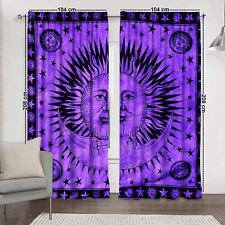 Cortina de puerta bohemia india, tapiz de mandala hippie, cortina de...