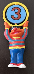 Vintage Sesame Street Muppets Ernie Number Three 3 4â€� Pvc Figure Toy