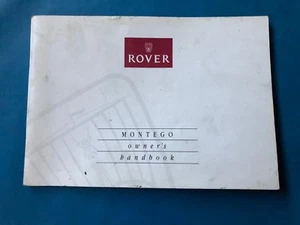 Rover Montego Owners Manual/Handbook (Part #: AKM7218) - Picture 1 of 1