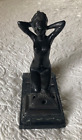 Antique Ronson L V Aronson C1923 Egyptian Deco Nude Incense Burner