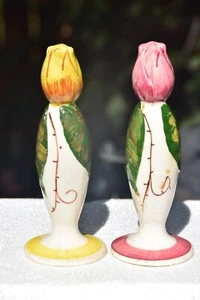 Mid Century, anthropomorphe Tulpenmenschen, Salz- und Pfefferstreuer, Japan - Bild 1 von 6