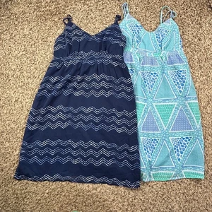 Lot of 2 - Old Navy Women's Empire Waist Smocked Dress Strappy Sz Small S US - Picture 1 of 21