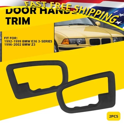 2X PAR MOLDURAS MANIJA PUERTA INTERIOR IZQUIERDA Y DERECHA BMW Z3 1996-2002 1992-1999 E36 Foto 1 de 4