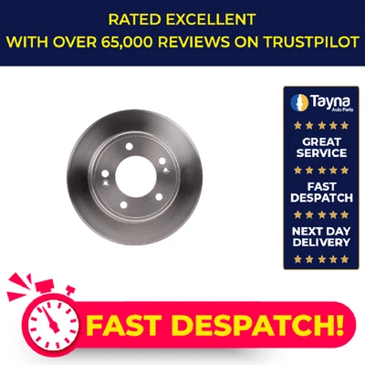 2x Brake Discs Pair Solid fits HYUNDAI i30 GD 1.4D Rear 11 to 17 D4FC 261.9mm - Image 1 of 4