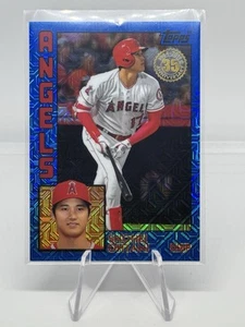 2019 Topps Shohei Ohtani BLUE Refractor T84-17 21/150 First 50/50 Player Ever!!! - Picture 1 of 7