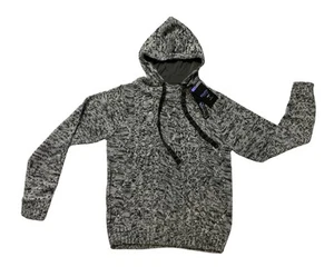 Ethanol schwarzer Kapuzenpullover mit Zopfmuster Gr. S neu mit Etikett - Bild 1 von 2