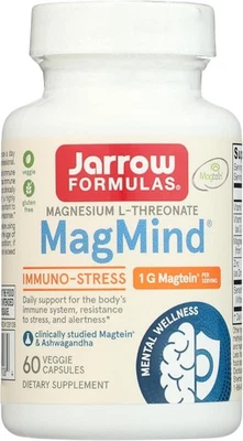 Jarrow Formulas MagMind Immuno Stress 1G Magtein Total 60 cápsulas Nuevo EXP 4/26 Foto 1 de 4