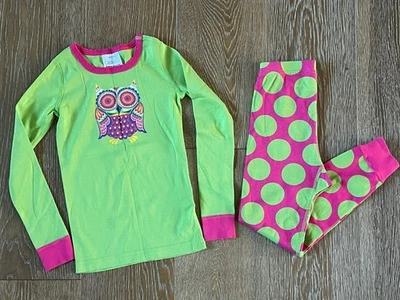 Hanna Andersson Girls Owl Pajama Size 110/US 5 EUC - Image 1 of 3
