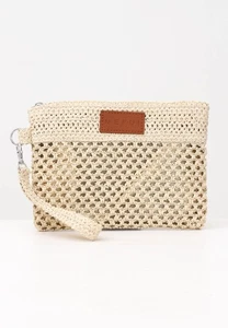 ME FUI Borse Donna Marrone Pochette e clutch Pochette con logo Primavera estate - Imagen 1 de 5