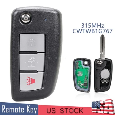 Mando a distancia con llave abatible Nissan Rogue 2014 2015 2016 2017 2018-2020 CWTWB1G767 Foto 1 de 4