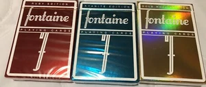 Fontaine Foils Playing Cards Gold Holo Ruby & Kyanite NEW - Picture 1 of 5