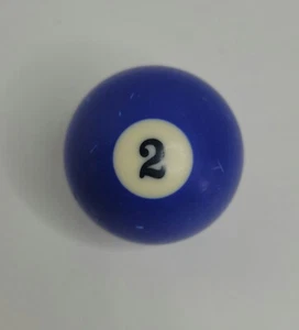 Replacement Pool Ball Billiards #2 - 2-1/4" Vintage  - Picture 1 of 2