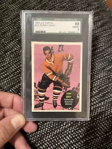 1961-62 Terry Gray Topps #16 Rookie RC SGC 8 Near Mint - Mint Looks Great! - Picture 1 of 3