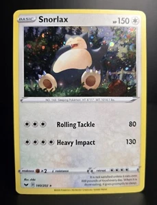 Pokémon TCG - SNORLAX - 140/202 - COSMOS HOLO - Rare - Sword & Shield 2020 - NM - Picture 1 of 1