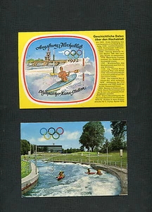 2 postales Augsburgo - Olimpiadas 1972 con SST (26165) - Imagen 1 de 2