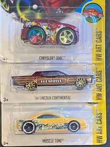 Hot Wheels ""Art Cars"" 3er-Set Continental-Muscle Tone-Chrysler 300C - Bild 1 von 4