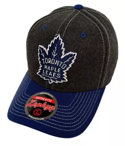 Zephyr NHL Toronto Maple Leafs RARE "Anchorage" Structured Curved Bill Hat NWT - Picture 1 of 6