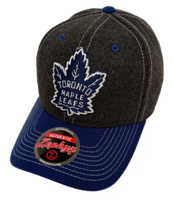 Zephyr NHL Toronto Maple Leafs RARE "Anchorage" Structured Curved Bill Hat NWT - Image 1 of 4