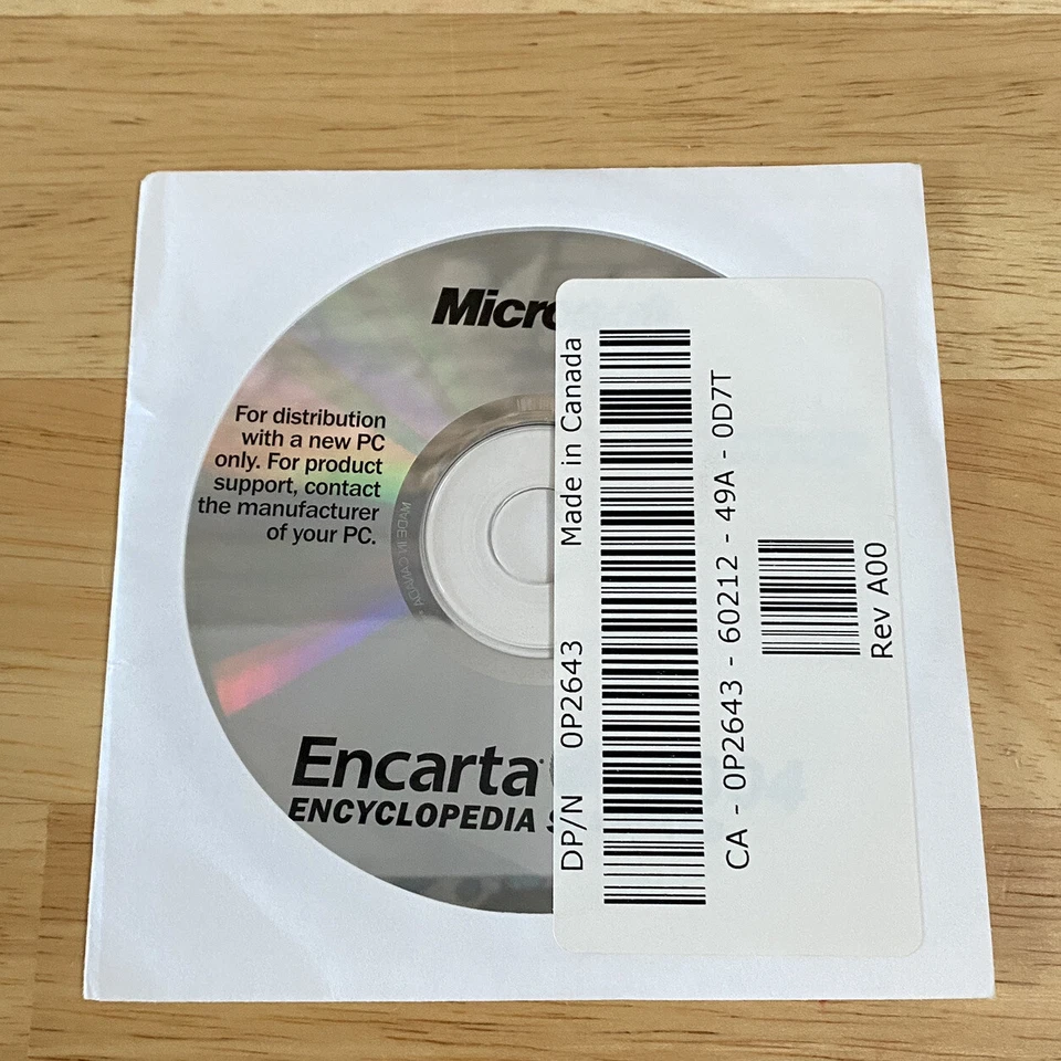 Microsoft Encarta Encyclopedia 2004 New Dell - Image 1 of 1
