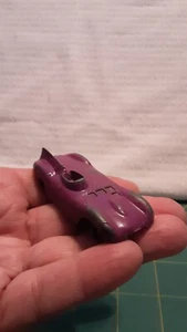 Vintage TOOTSIE TOY JAGUAR Sports Race Car USA purple Diecast Metal Toy Vehicle - Picture 1 of 10