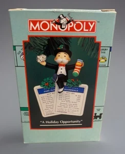 Monopoly Ornament A Holiday Opportunity From Enesco 1994 In Original Box - Picture 1 of 9