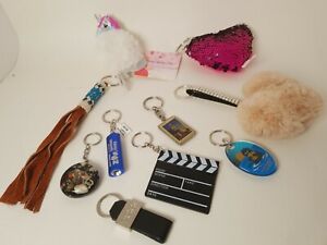 Lot de 10 porte-clés porte-clés film licorne paillettes floues Ensanada Monterey 