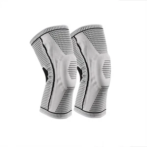 Knee Brace Compression Sleeve Silicone Support Soft Sport Pain Relief Arthritis - Picture 1 of 12