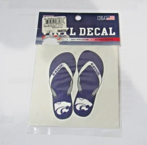 NCAA Kansas State Wildcats Sandalen Vinyl Aufkleber 4" mal 4" von SAS Design - Bild 1 von 1