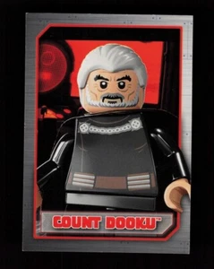 LEGO Star Wars 2018 cuenta Dooku tarjeta coleccionable muy rara clon guerras Sith Lord - Imagen 1 de 2
