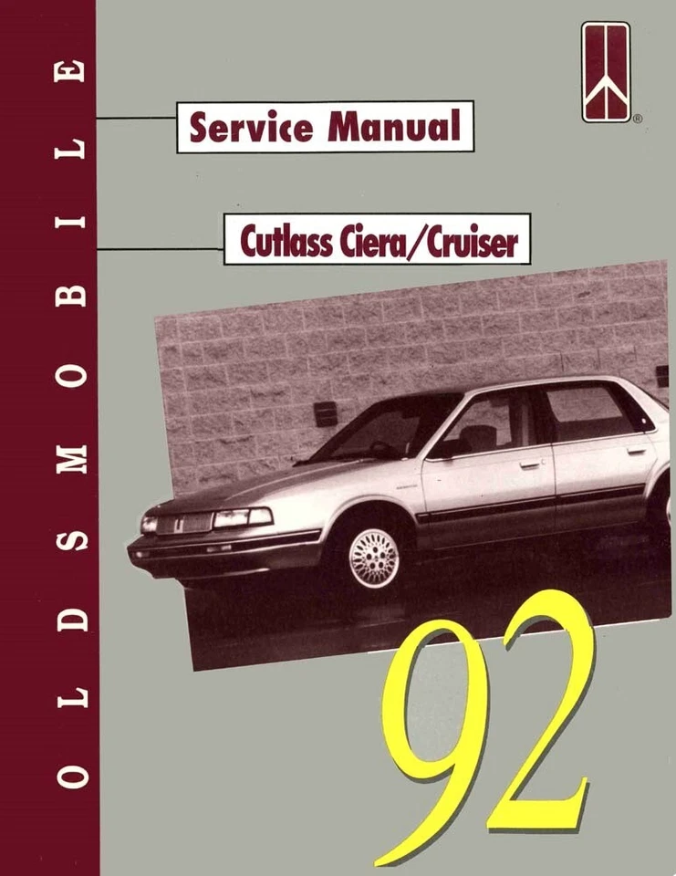 1992 Oldsmobile Cutlass Ciera, Cutlass Cruiser Shop Service Repair Manual - Imagem 1 de 1