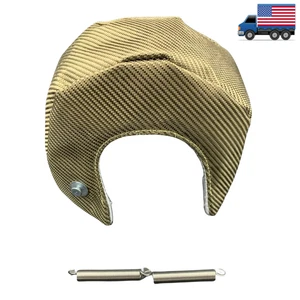 T25/T28 GT25 GT28 CT26 Titanium TURBO CHARGER HEAT WRAP SHIELD BLANKET - Picture 1 of 5