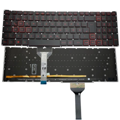 Original Notebook Tastatur DE Rot Backlight für Acer Nitro 5 AN517-51 AN517-52 - Bild 1 von 3