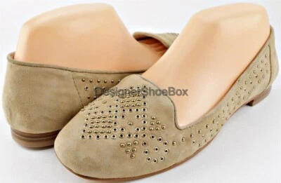 VINCE CAMUTO LONOVAN Bambú Gamuza Diseñador Mocasines Planos 8.5 EUR 38.5 Foto 1 de 4