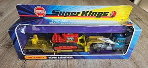Matchbox SuperKings K-23 Low Loader Bulldozer unbespielt Ovp alt Sammlung selten - Imagen 1 de 17