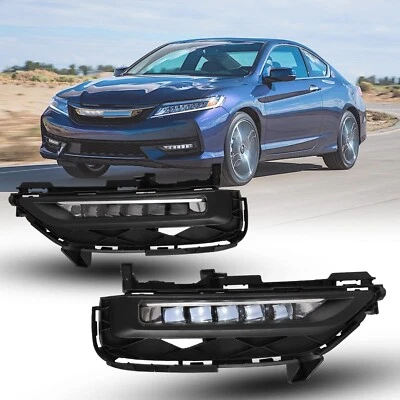 Luces antiniebla LED de repuesto para Honda Accord 2016-2017 cupé de 2 puertas con kit de interruptor Foto 1 de 4
