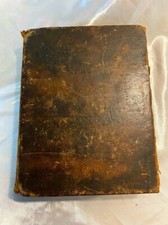 Antique Colonial American Bible 1800's Hand Written Family Genealogy USA
