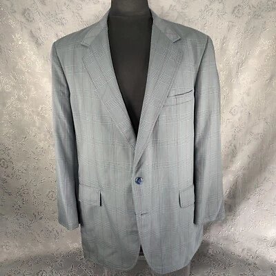 LL BEAN Two Button Plaid & Houndstooth Sport Coat 44T - Image 1 of 4