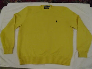 Herren RALPH LAUREN POLO 100% BAUMWOLLE Glattstrick Rundhalsausschnitt, Pullover, Gr. L Neu - Bild 1 von 11