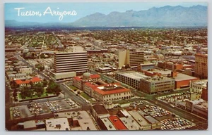 Tucson Arizona Santa Catalina Mountains Aerial View Vintage AZ Postcard - Picture 1 of 2