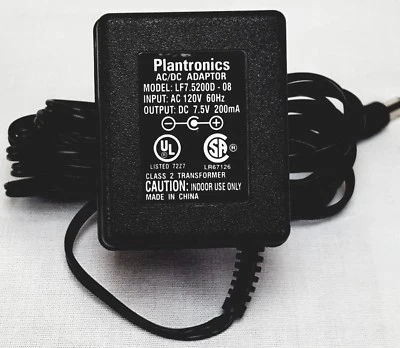 NEW Plantronics Power Supply Wall Charger AC-DC Adapter UD-07502 P/N 18685-01  - Image 1 of 2