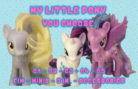 MLP My Little Pony Figures Plush G1/G2/G3/G4/FiM/Minis/3"/Accessories YOU CHOOSE Cover