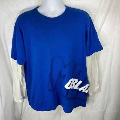 UNK Orlando Magic Men's XL Long Sleeve Blue & White Basketball Graphic T Shirt - Image 1 of 4