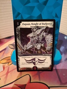 Tarjeta coleccionable Duel Masters 2004 Zagaan Knight of Darkness s6/S10 Holo Foil - Imagen 1 de 1
