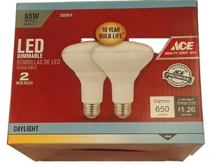 LED Dimmable 65 w Br30 Daylight Bulbs By Ace 650L 3565819 - Picture 1 of 1