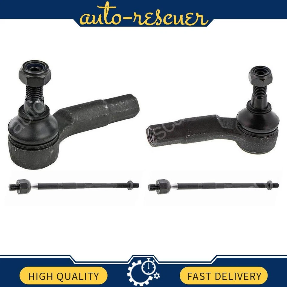 Конец переднего внутреннего внешнего анкерного стержня Mevotech 4x для Volkswagen Beetle 1998 - 2010 годов выпуска - Изображение 1 из 4